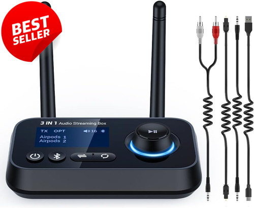 Bluetooth transmitter tv - 5.3,